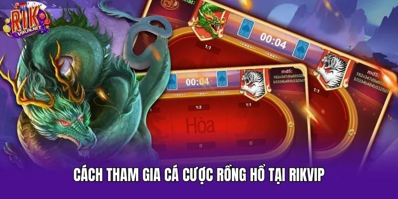 Cách tham gia cá cược rồng hổ tại Rikvip