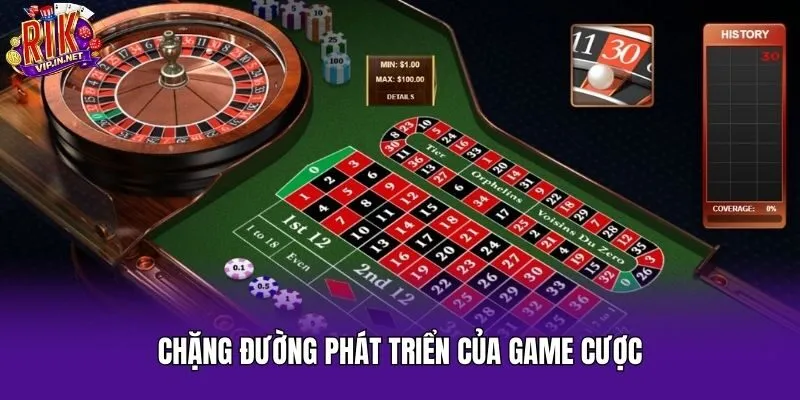 Chặng đường phát triển của game cược