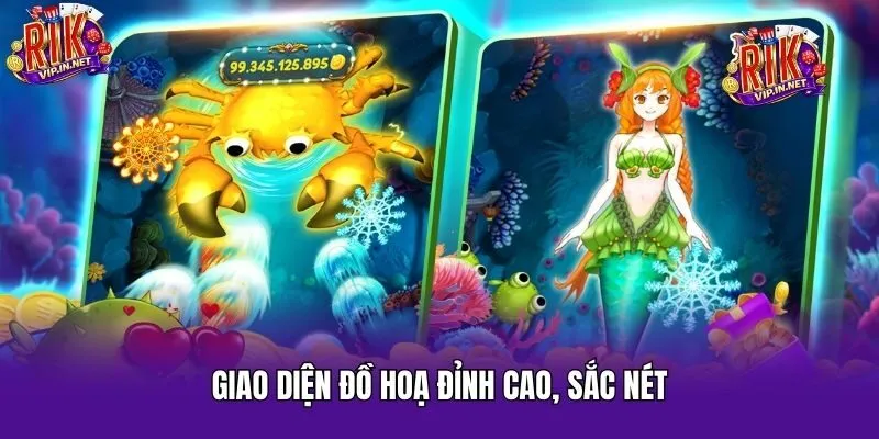 Giao diện đồ hoạ đỉnh cao, sắc nét