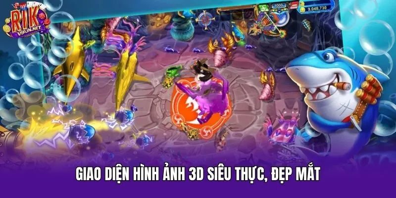 Giao diện hình ảnh 3D siêu thực, đẹp mắt