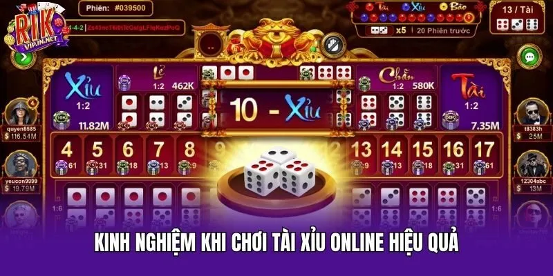 Kinh nghiệm khi chơi tài xỉu online hiệu quả