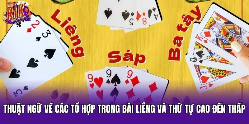 Thuật ngữ về các tổ hợp trong bài Liêng và thứ tự cao đến thấp